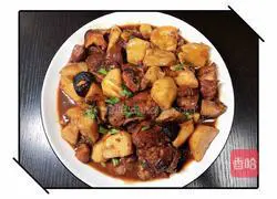 Illustration of how to cook pork ribs with taro and shiitake mushrooms 8