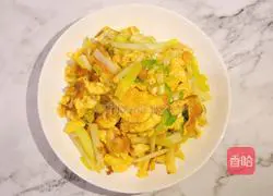 Illustration of how to make fried eggs with chives 7