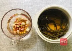 Illustration of how to stew bacon with dried beans 1