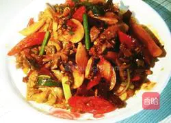 Illustration of how to make Qianjiang chicken offal 16