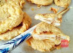 Illustration of how to make fried lotus root box 11