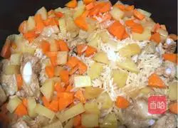 Illustration of how to make braised pork ribs with rice 10