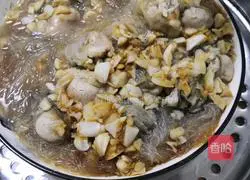 Illustration of how to make oysters with garlic vermicelli 8