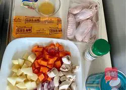 Illustration of how to make curry chicken wings 1