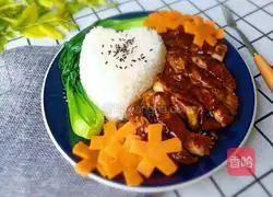 Illustration of how to make teriyaki chicken leg rice 7