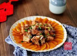 Illustration of how to make steamed pork ribs with pumpkin 9