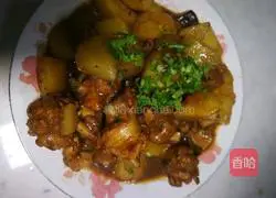 Stewed Chicken Wings with Mushrooms and Potatoes (Quick Dish) Recipe Illustration 5