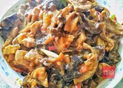 Illustration of how to stir-fry liver and waist 8