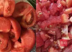 Illustration of how to make tomato scrambled eggs 2