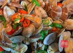 Spicy Illustration of how to make fried clams 8