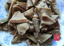 Spicy fried pork Illustration of how to make tripe 1