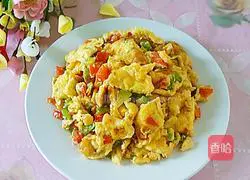 Illustration of how to make scrambled eggs with double peppers 8
