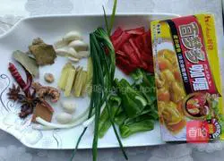 Illustration of how to make spicy curry razor clams 2