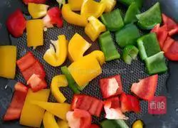 Colored pepper fried rice recipe 5