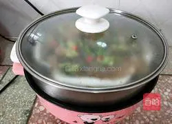 Illustration of how to make steamed prawns with enoki mushrooms and vermicelli 13