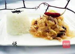 Illustration of how to make pickled vegetable noodles 11