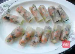 Illustration of how to make crystal winter melon rolls 9