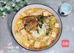 Illustration of how to make fish head stew with tomato sauce 20