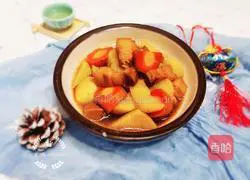 Illustration of braised pork and potatoes 10