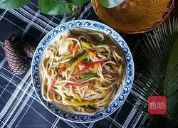 Illustration of how to make fried pumpkin noodles 14