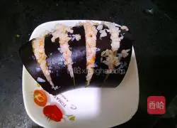 Illustration of how to stuff eggplant with meat 6
