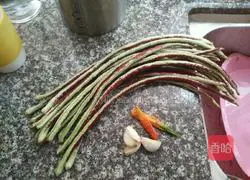 Fried Illustration of how to make peanut beans 1