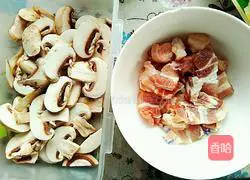 Illustration of how to make fried meat with mushrooms 4