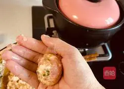 Illustration of braised lion head home-cooked version 4