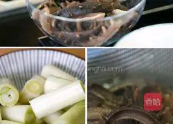 Illustration of the classic Shandong cuisine braised sea cucumber with green onion 1