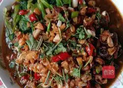 Illustration of how to make garlic sea rice and rapeseed 6