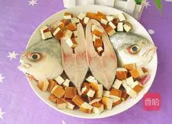 Illustration of how to make steamed fish with dried tofu 4