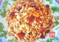 Illustration of how to make fried river shrimp 3