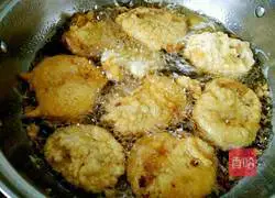 Illustration of how to make fried lotus root box 13