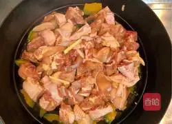 Illustration of how to make steamed chicken with baby melon 4