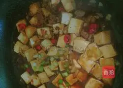 Illustration of how to make minced meat tofu 6