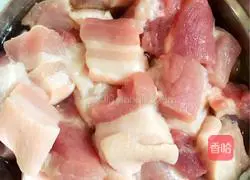 Illustration of how to make braised pork 1