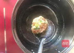 Illustration of how to make steamed rape meatballs 5