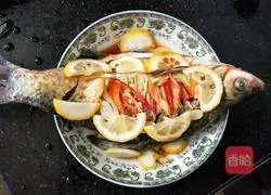Illustration of how to make steamed bream with lemon and soy beans 8