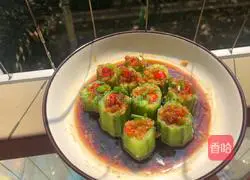 # Steamed Vegetables# Garlic Steamed Luffa Recipe Illustration 8