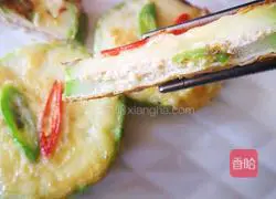 Illustration of Korean fried melon stuffed with meat 13