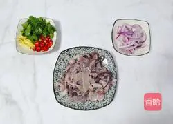 Illustration of how to make fried squid with soy sauce 1