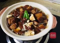 Illustration of how to make casserole with braised pork, tofu and potatoes 6