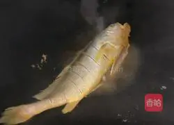 Illustration of braised yellow croaker 3