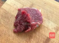 Illustration of how to make An-style beef with toothpicks 1
