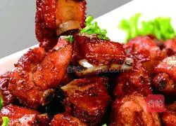 Illustration of how to make sauced pork ribs 8