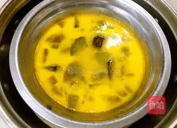 How to make hibiscus steamed eggs 7