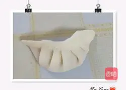 Illustration of how to make scallion and pork dumplings 11