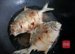 Broiled Gold Illustration of how to cook pomfret 6