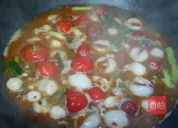 Illustration of how to make cuttlefish with pickled pepper 8