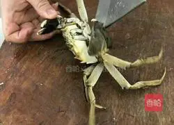 Illustration of how to make stewed pumpkin with river crab 2